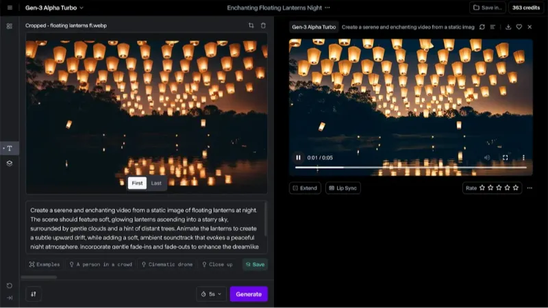 Runway AI Video Generation Modes